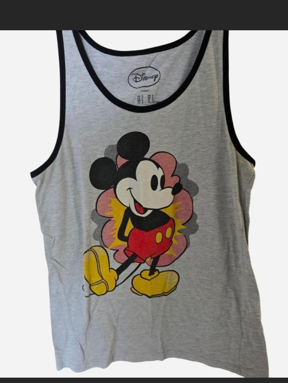 Disney Gray Tank Top with Classic Mickey Graphic